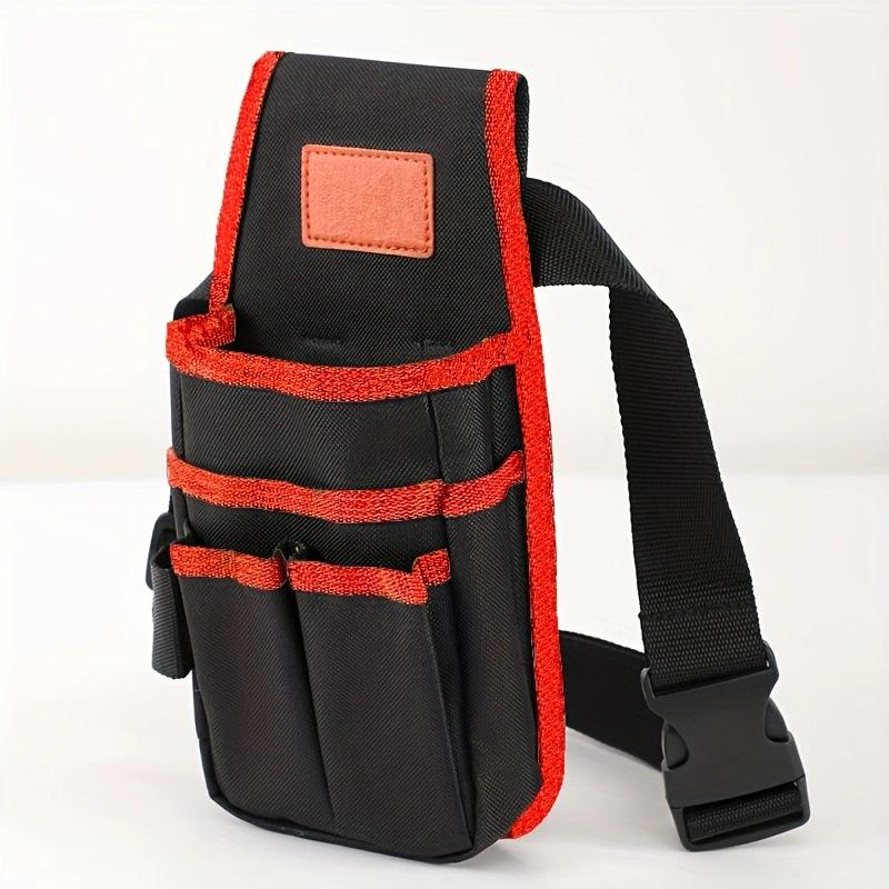 Adjustable Nylon Belt Tool Waist Bag Portable Multi-pocket Tool Storage Pouch for Electrician Carpenter Maintenance Work