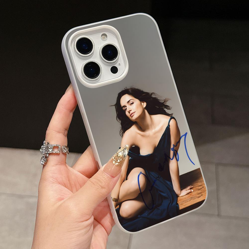 

Ana de la Reguera Jelly Double layer White Mobile Phone Case for iPhone 17 16 15 14 13 12 11 Air Pro Max Plus Protective iPhone 14 Pro Max