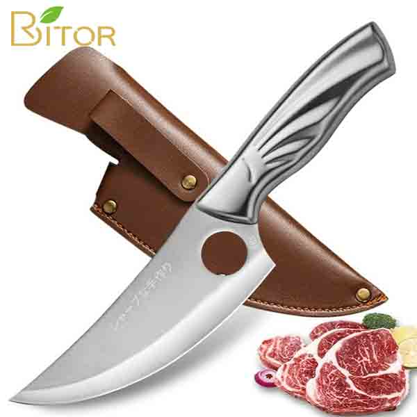 Buy Kitchen Knives Allsteel Chef Slaughter Knife for Cutting Bone Meat