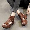 European fish mouth high heels summer new thick-soled cool boots and waterproof table sandals