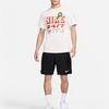 Nike Pánské volné měkké rychleschnoucí tričko na cvičení v bílé barvě