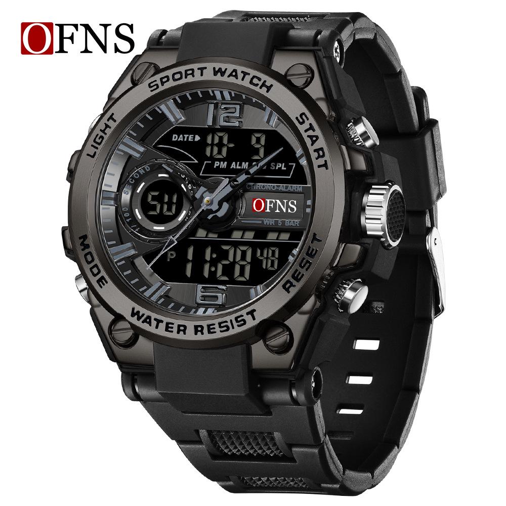 Sanda Men's Waterproof Tactical Sports Watch - Outdoor Multifunctional Military Style Student Wristwatch