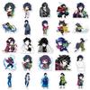 Giyu Tomioka Demon Slayer Water Hashira Stickers 50 Pcs Waterproof Anime Decals For Phone Laptop Journal Stationery Anime Lovers