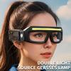 Headlamp Transparent Glasses Goggles WaveSensor Control LED Light Night Vision Glasses for Cycling Fishing Repair