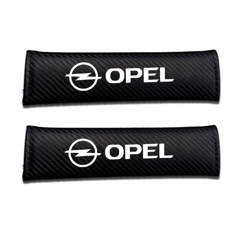 

Car Interior Accessories Seat Belt Pads Carbon Fiber Seatbelt Shoulder Cover For Opel Corsa D Astra Insignia Mokka Adam Combo