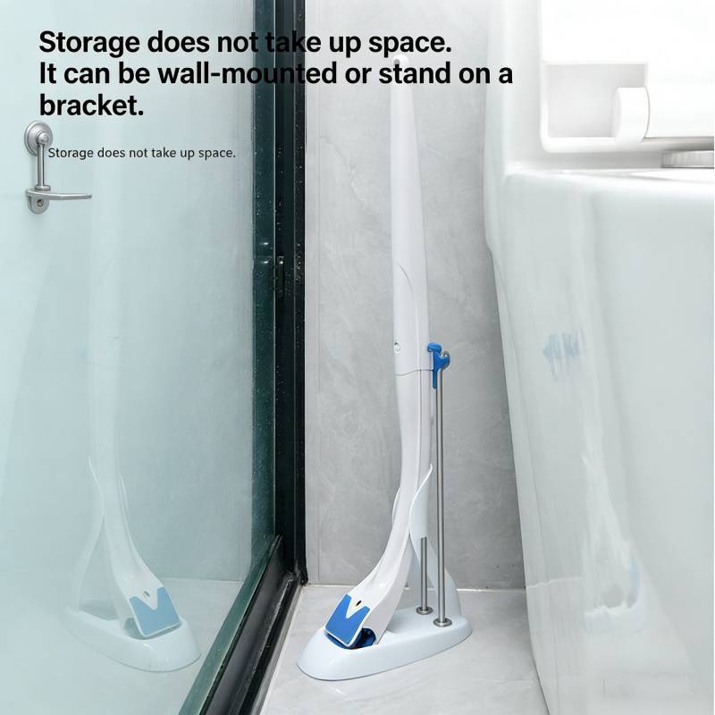 Modern Minimalist Disposable Toilet Brush Set With Cleaning Liquid For Home Bathroom Cleaning Supplies