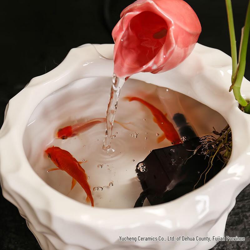 Miling Mini Automatic Circulating Waterfall Fish Tank Ornament