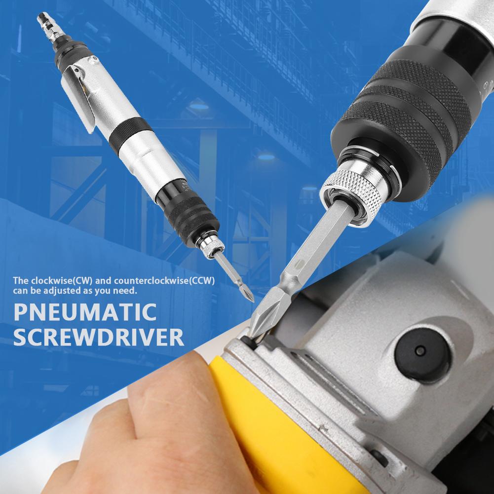 Mini Handhold Semi Automatic Clutch Type Air Straight Pneumatic Screwdriver 1000rpm