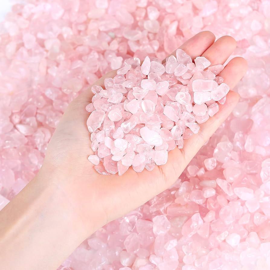 Natural Pink Crystal Stone Particles for Purifying, Demagnetizing, and Decoration in Fish Tanks, Flower Pots, and Buddha Offerings