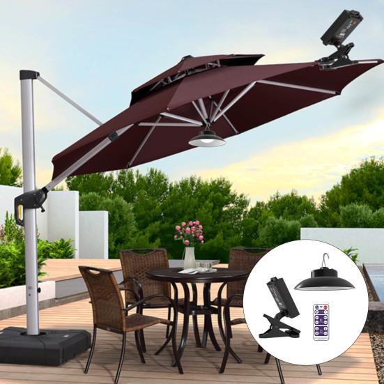 Solar Umbrella Light Outdoor Camping Lamp Super Bright Waterproof Solar Powered Patio Umbrella