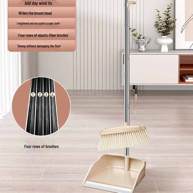 Set Mătură și Făraș Pliabil de Înaltă Calitate - Instrument de Măturat Eficient Rezistent la Păr