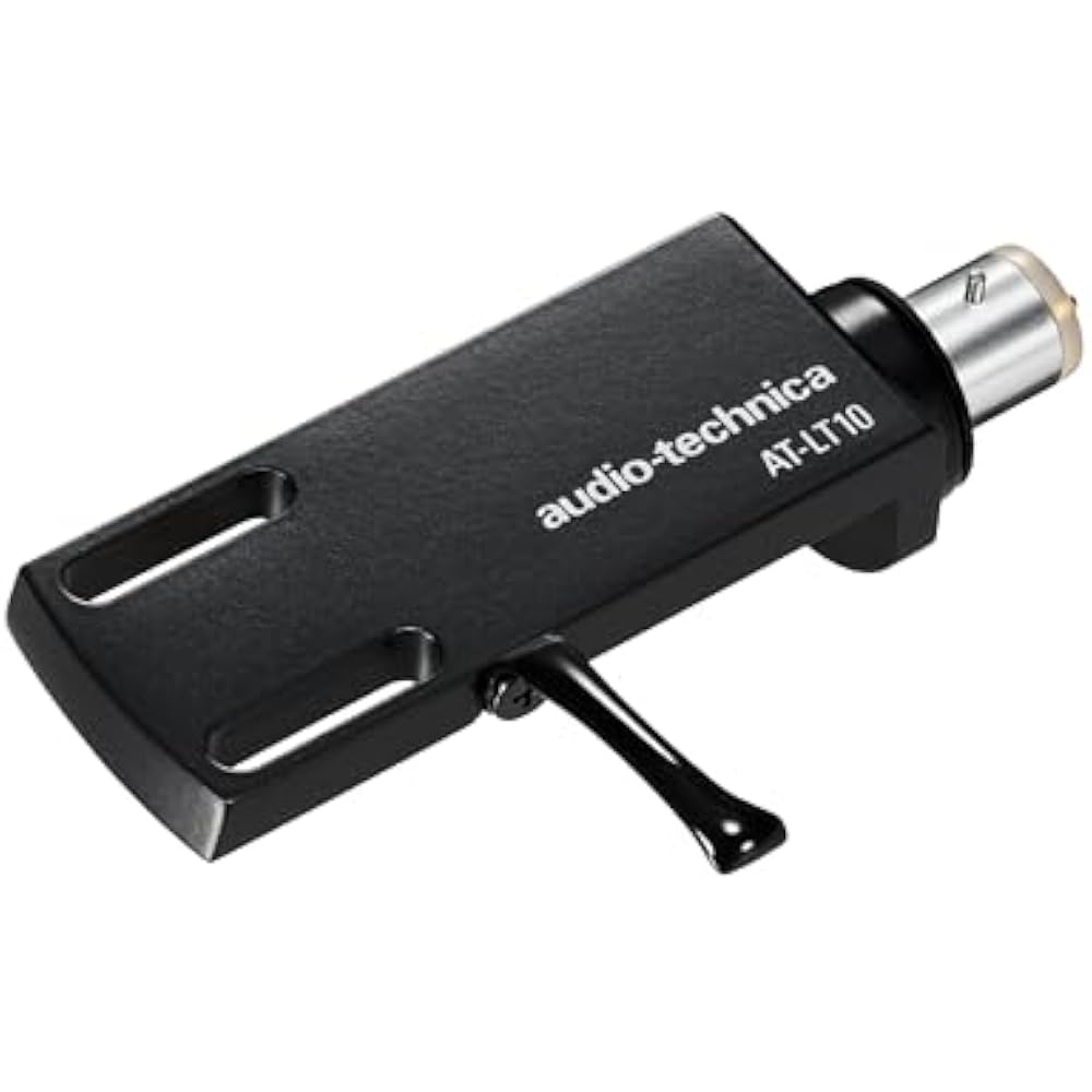 Audio-Technica AT-LT10 Headshell: Die-Cast Aluminum, Lightweight Design, Matte Black