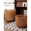 High-Value Waterproof Woven Rattan Laundry Basket for Bedroom and Bathroom