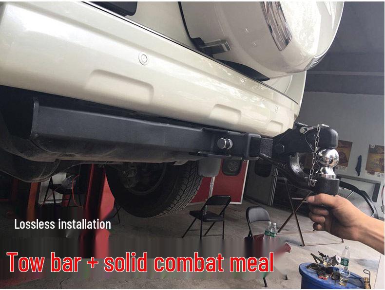 Compatible Tow Hook Frame for Toyota Prado FJ: Rear Towing Modification