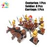 Kids Toys Roman Legion Building Blocks Medieval Knight Warhorse Cavalry Soldiers Figures Toys For Kids Christmas Gifts