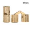 8-18mm Furniture Brass Hinges Concealed Hinges Cylindrical Hinges For Invisible Door Small Closet Cupboard Durable Door Hardware