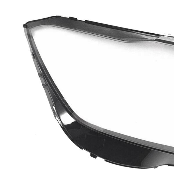 Clear PC Car Headlight Covers (Left & Right Pair) - Front Shell, Transparent Outer Cover.