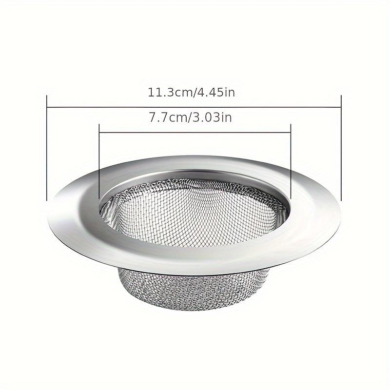 2 Stück 4,5 Zoll Edelstahl Spülbecken-Sieb, Küchenspülbecken-Abflussfilter mit breitem Rand, Essensauffänger für die meisten Spülbeckenabflüsse