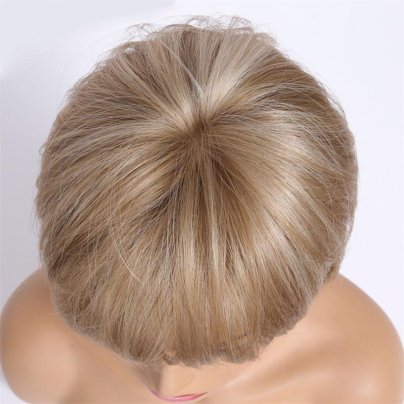 Wig Women's Short Hair Hair Natural Wig Wig Fashion Short Age-Reducing Full-Head