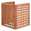 Wooden Privacy Fence, 810 X 960 Mm Air Conditioner Fence, 3 Panel Solid Outdoor Wood Privacy Screen with Adjustable Angle, Hinge-Reinforced Structure,