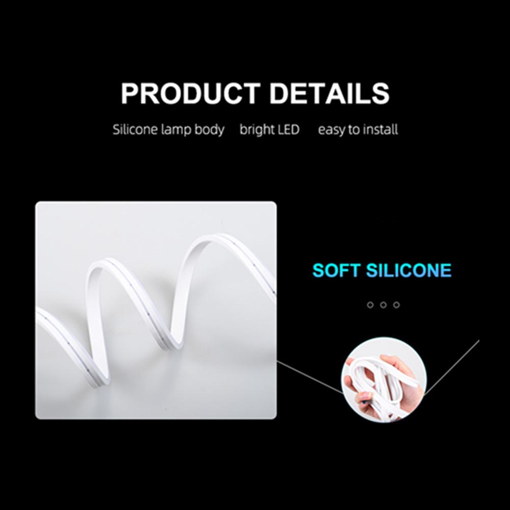 180cm Car Hood LED Daytime Running Light Strip Waterproof Flexible Lamp Cuttable