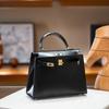 2025 New Box First-layer Cowhide Bag Glossy Large-capacity Commuting Versatile Single Shoulder Messenger Handbag Women