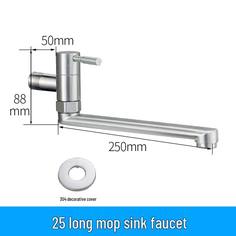 

TLXT Wall-Mounted Single Cold Kitchen Sink Faucet