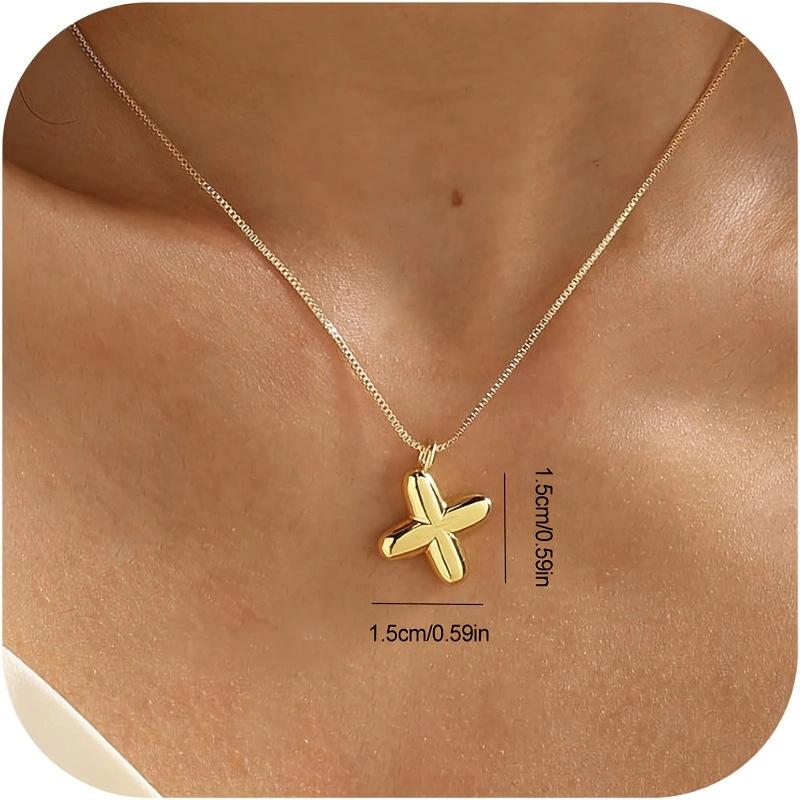 CARLIDANA New Female Pendant Chubby Mini Bubble Letters Stainless Steel Gold Plated 26 English Alphabet Letter Fashion Woman