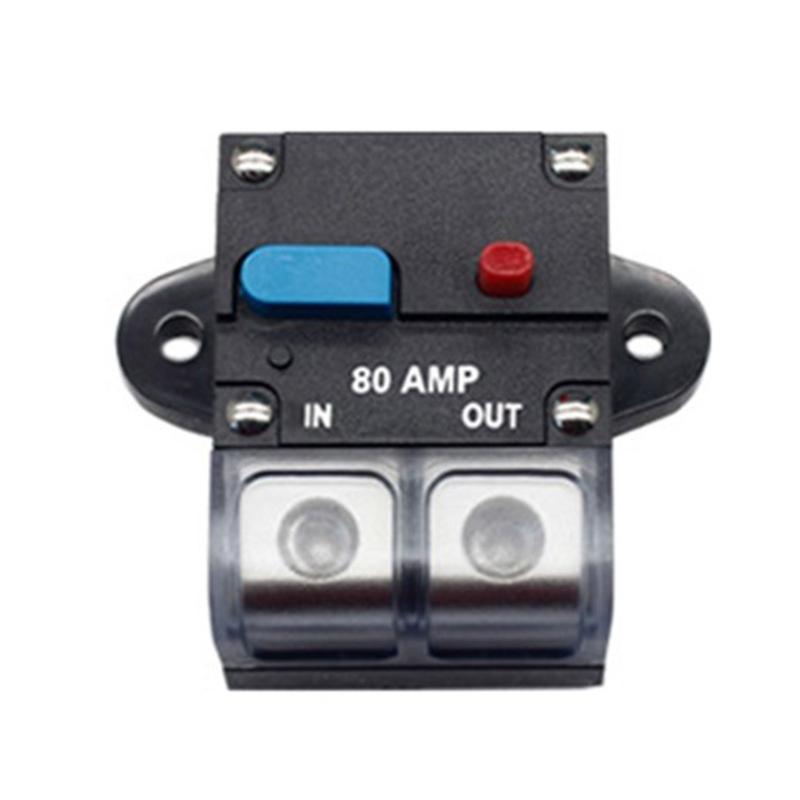 Circuit Breaker 12V-48VDC 50-300Amp for Trailer Vehicles Stereo Audios Solar System Inline Waterproof Solar Breaker