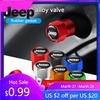 For Jeep 4pcs Metal Car Wheel Tire Valve Air Stem Cap Cover For Jeep Wrangler Grand Cherokee Compass Renegade Liberty Gladiat