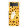 Phone Case For Samsung Galaxy Z Flip 3 4 5 Transparent Fold High Hard PC Shell For Galaxy Z Flip 3 5 Clear Cover Flower 12
