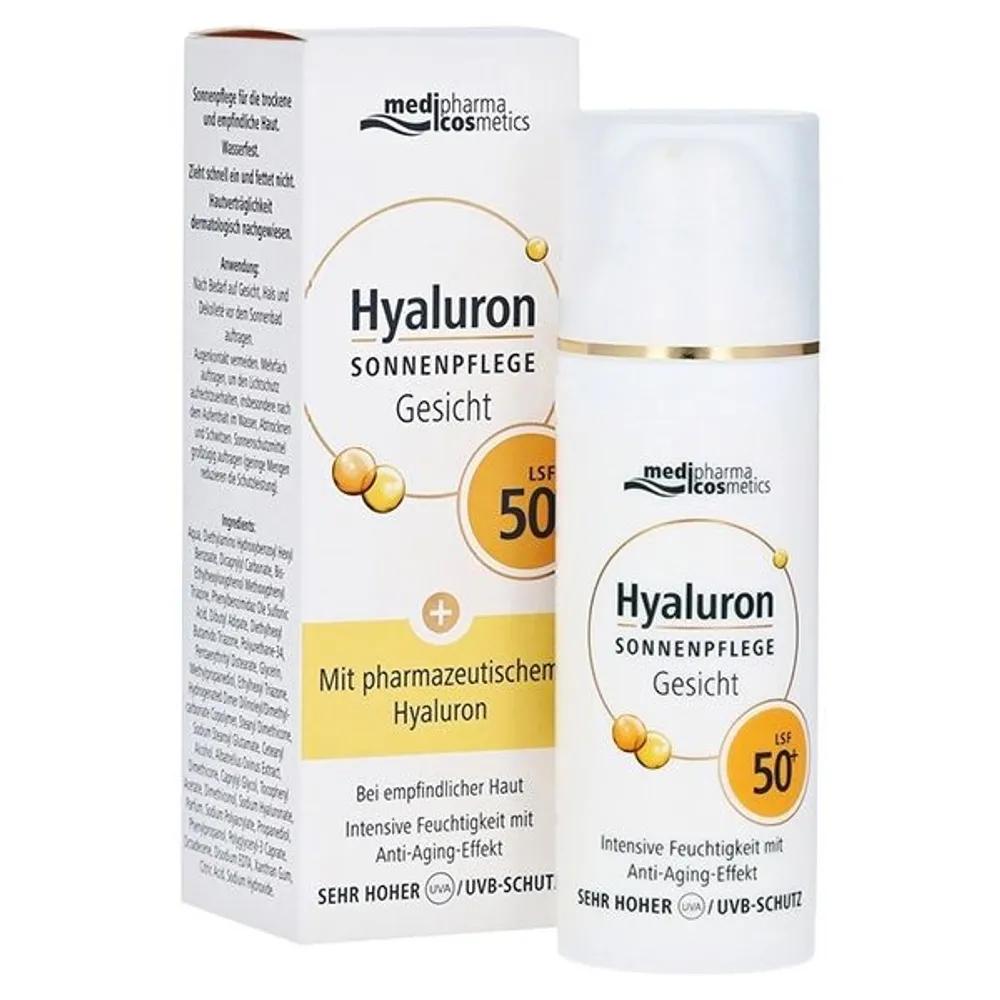 Солнцезащитный крем для лица Medipharma Hyaluronic LSF50+ 50 мл