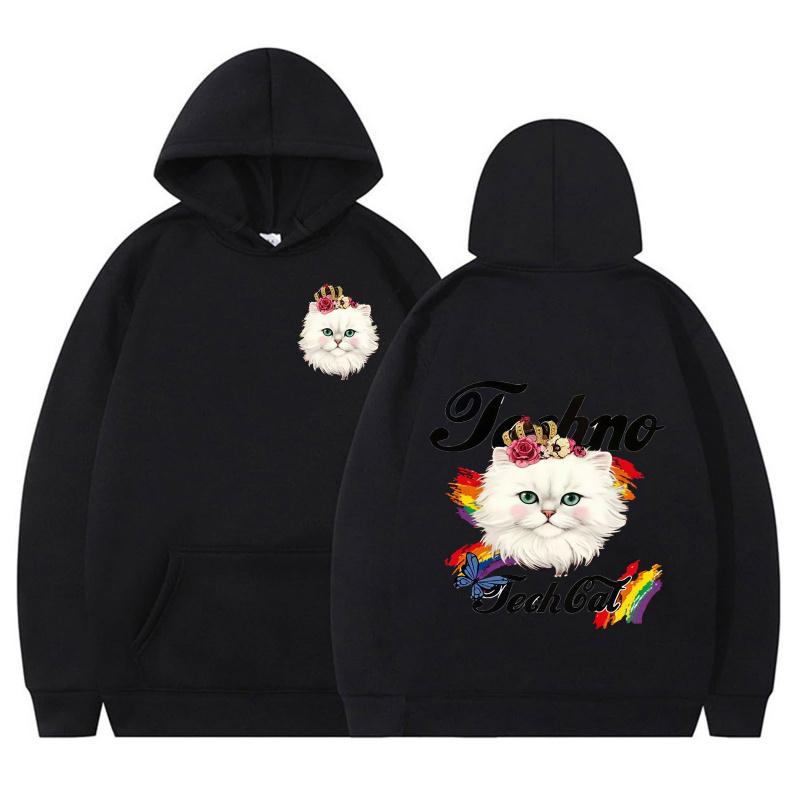 Autumn Winter Women's Hooded Sweatshirt Fashion Cute Hoodie Cartoon Print Jacket