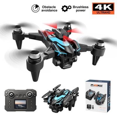 K12Max Drone: HD Aerial Photography, Screen Display, Remote Control, Brushless Obstacle Avoidance Quadcopter