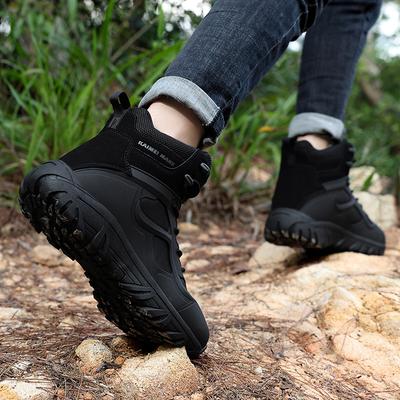 Große Größe mittelhohe und hohe Outdoor-Trainings-Kampfstiefel Bergsteiger-Wander-Wüsten-Dschungel-Abenteuerschuhe atmungsaktiv und verschleißfest