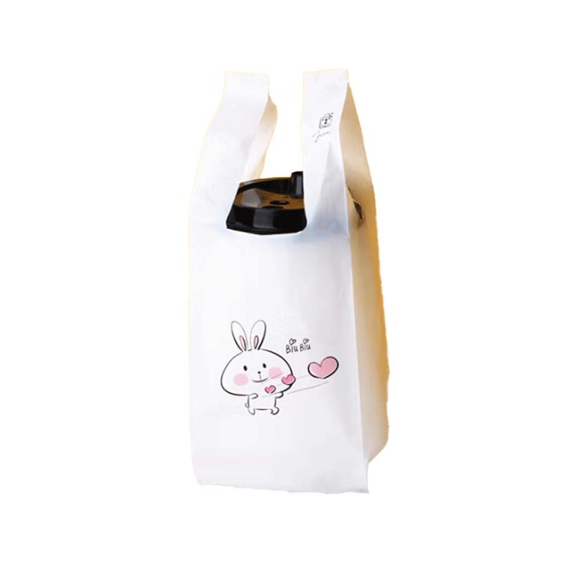 Disposable PP Carry Bags for 500ml Cups