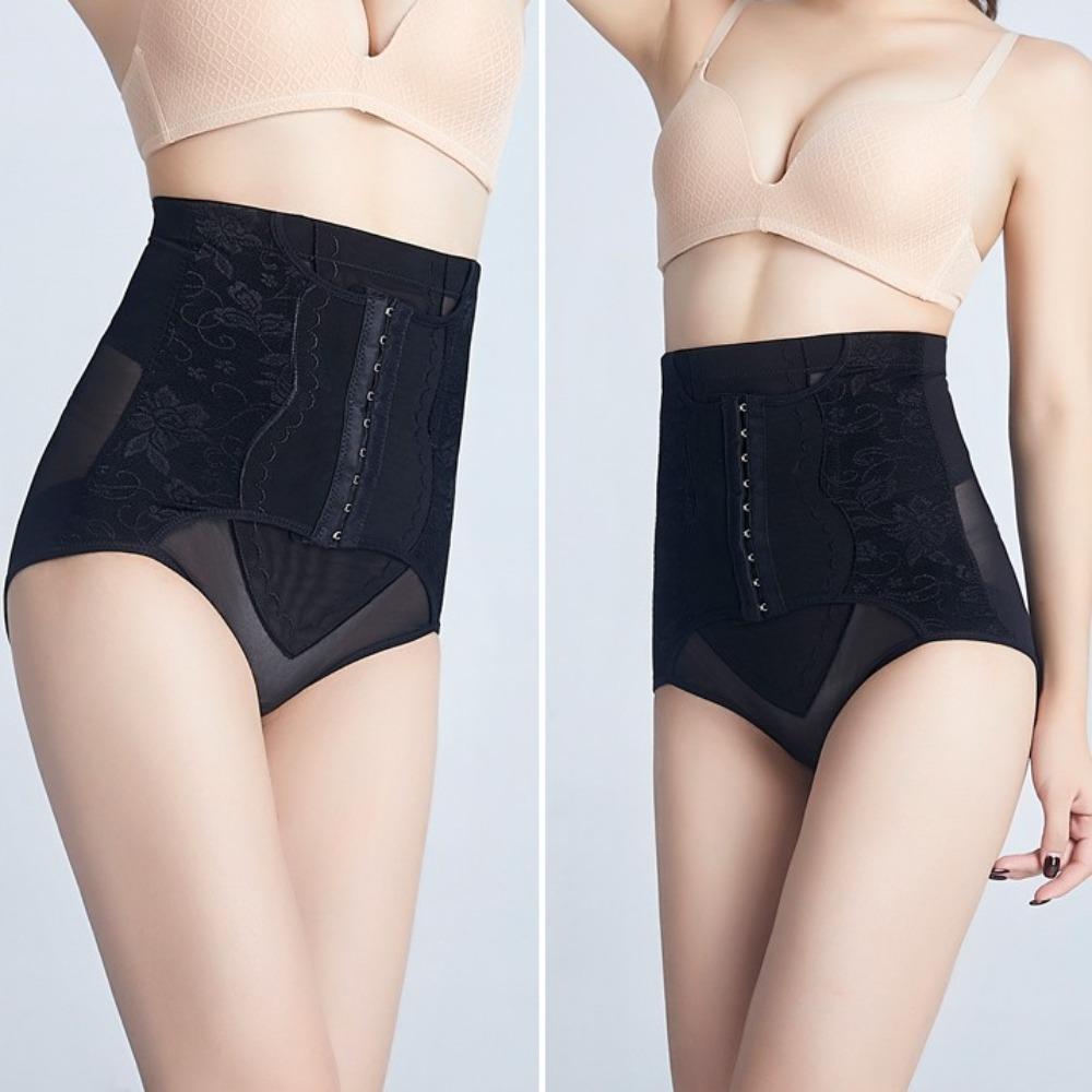 Floral Slimming Underpants Women High Waist Butt Lifting Briefs Postpartum Body Shaper  Postpartum