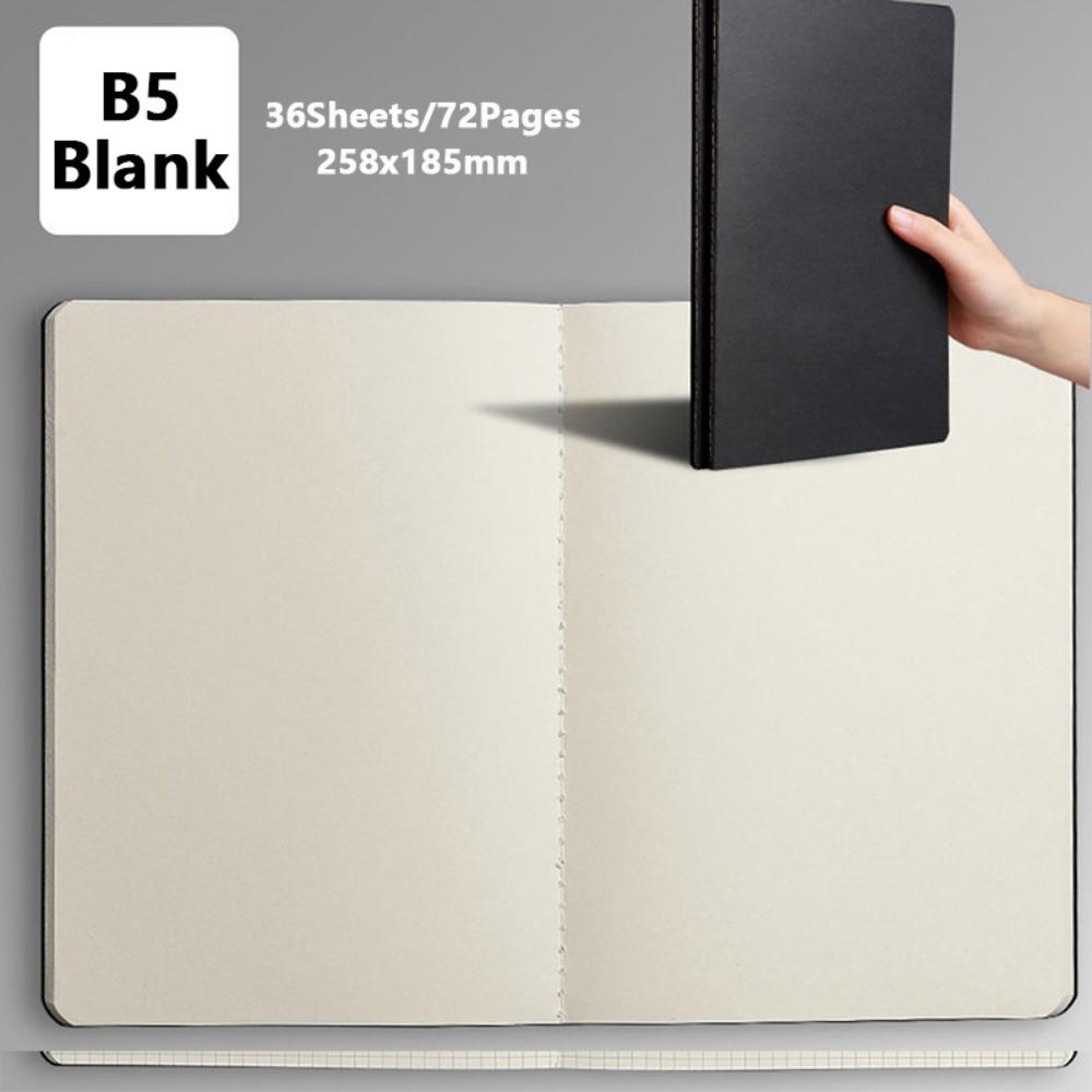 Kraft Cover Notebook Grid/Lined/Blank Notepad Vintage Writing Book  Gift