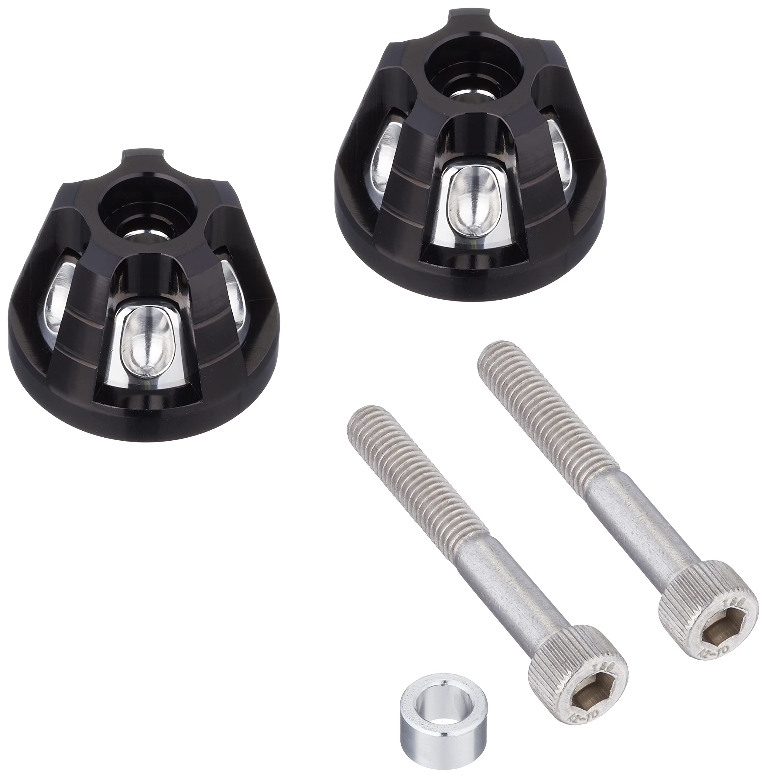 

Набор заглушек руля KITACO для левой и Черный анодированный (1 справа) GROM/Giorno/Tact и т.д.. 506-1157230 чёрный