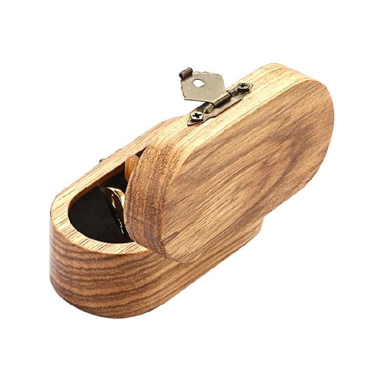 Tragbarer Gitarrenplektrum-Box-Halter mit 5 Gitarrenplektren Holz Gitarrenplektrum-Aufbewahrungsbox Leichtgewichtige Gitarrenplektren-Koffer