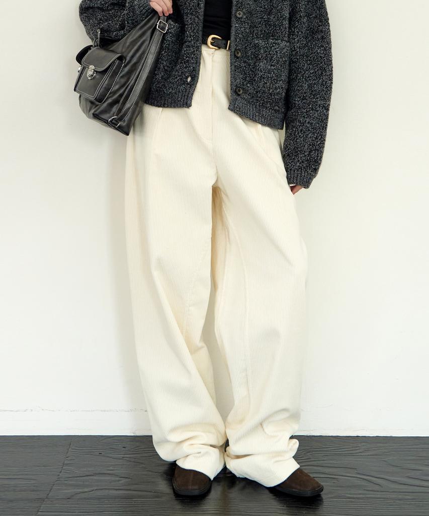 OUI MAIS NON Soft Flow Corduroy Pants