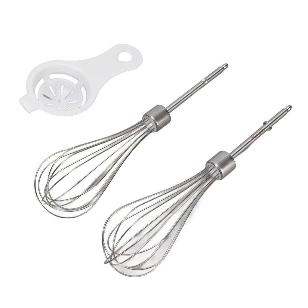 Hand Mixer Beaters Replacement Parts Easy To Install Stainless Steel Beater Attachments with Egg Separator