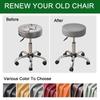 Waterproof PU Leather Seat Cover Dustproof Round Universal Chair Cover Barber Bar Stool Home Restaurant Furniture Protector