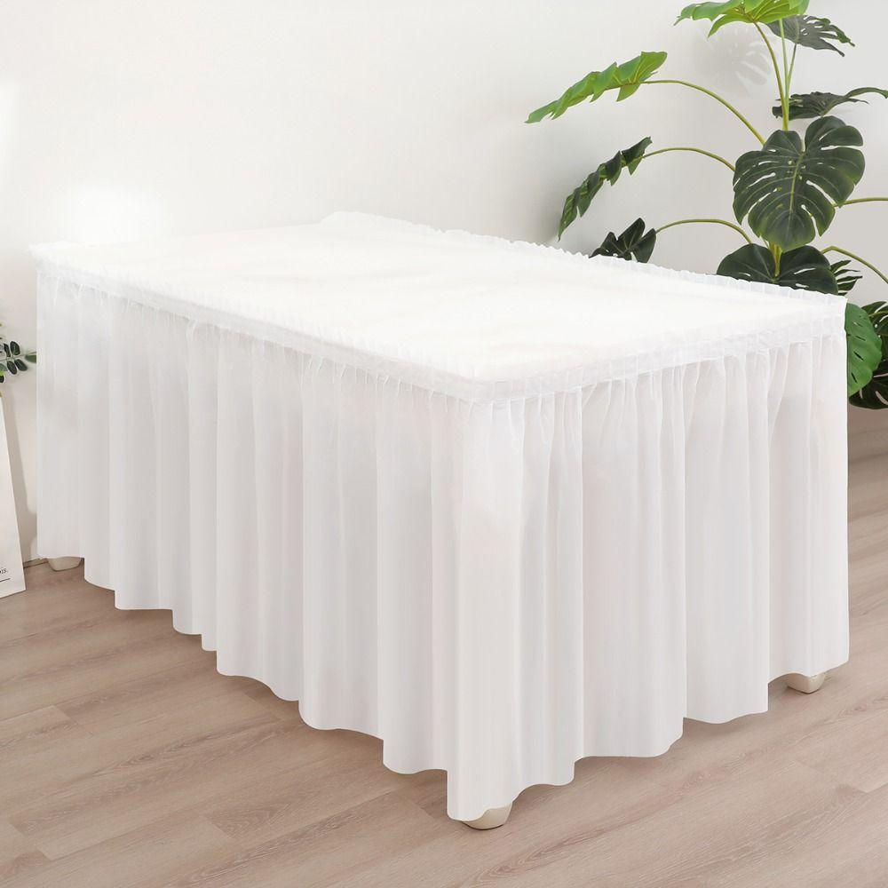 Waterproof Disposable Tablecloth Thickened Party Table Dress Colourful Table Skirt