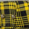 Stylish Check Print Skirt Button-Decorated Elegant Plaid Fashionable Soft And Breathable Commuter Style Polyester Material High Waist Pleated
