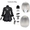 Anime Automata 2b Cosplay Costume Black Tone Dress With Gloves Headwear Yorha No. 2 Type B Halloween Party Outfits