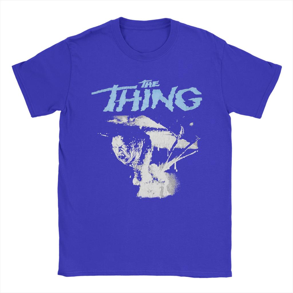 Maglietta Horror The Thing T-Shirt da Spiaggia Cotone per Uomo Maglietta Casual Originale Manica Corta Magliette Estetiche