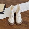 2025 New Summer Thick-soled Martin Boots Women's Mesh Hollow Breathable Short Boots Small Fashion Versatile Cool Boots