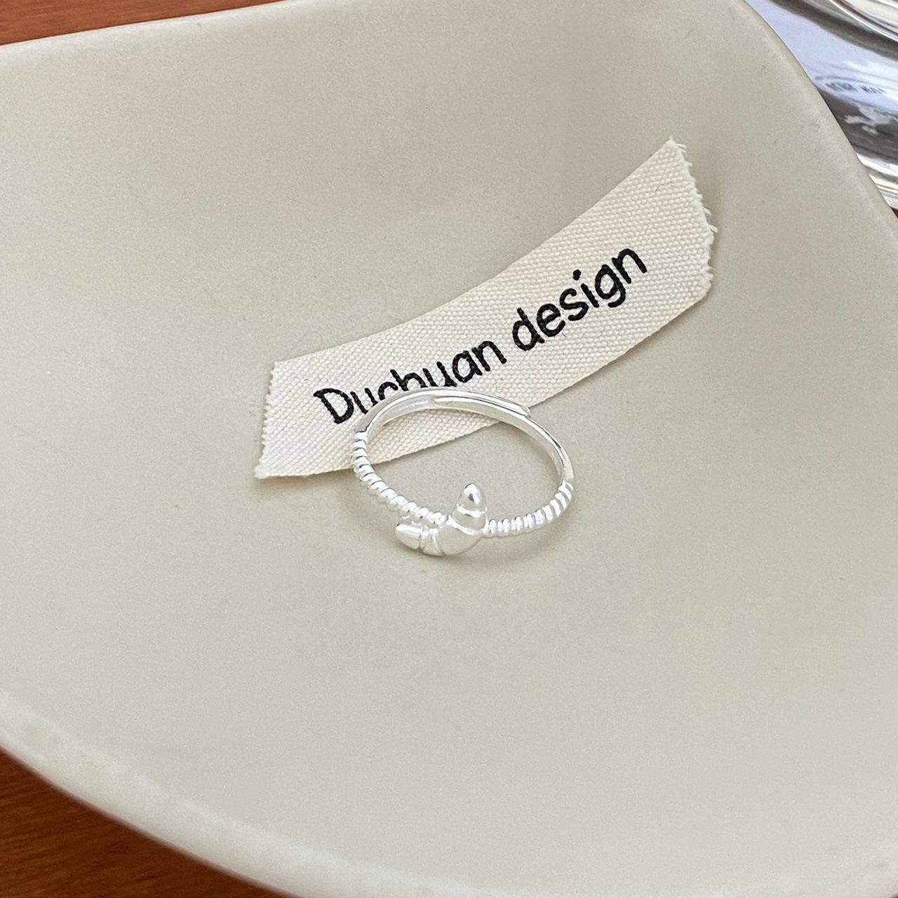 

ANENJERY Новое универсальное простое геометрическое кольцо в виде пончика в форме сердца для женщин, которые любят путешествовать, кольцо на указательный палец