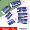 White 2B Eraser for Elementary School Students - Clean Erasing, Ideal for Exams and Drawing